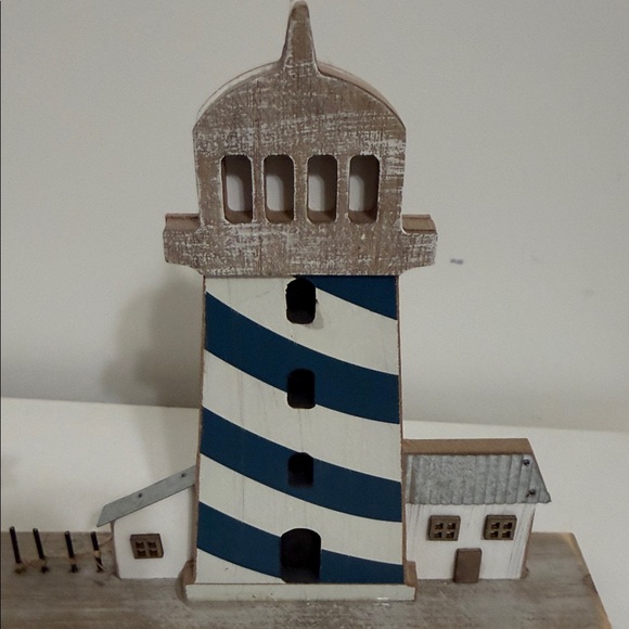 Hobby Lobby Blue and White Lighthouse Decor - Picture 6 of 8